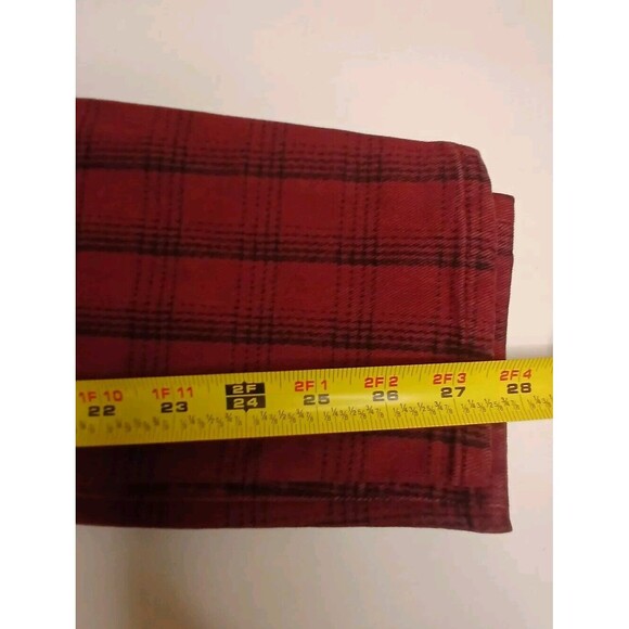 NWT PAIGE Sz 25 Hoxton Tartan Plaid High Waist Ankle Skinny Pant Stretch Red/Blk - Picture 8 of 16
